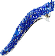 MAXIMAS VICTORIAN HANDMADE RHINESTONE CRYSTAL EMBELLISHED HAIR CLIP CLAMP ALLIGATOR PELICAN BEAK HAIRPIN, Hair Clip - MOGHANT