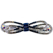 Kamiya Glam BOW Barrette Cubic Zirconia CZ Crystal Swarovski Elementary Crystal, Barrette - MOGHANT