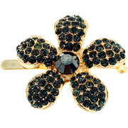 Rosaceae Flower Magnetic Hair Clip use Rhinestone Crystal gold base, Magnetic Clip - MOGHANT