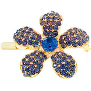 Rosaceae Flower Magnetic Hair Clip use Rhinestone Crystal gold base, Magnetic Clip - MOGHANT