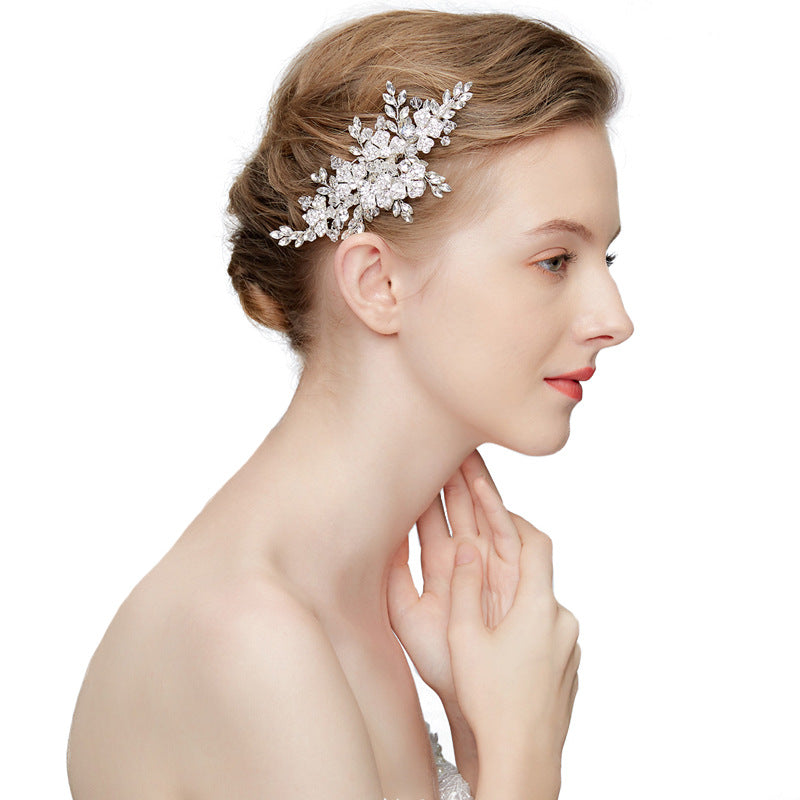 Shana Handmade Wedding Hair Comb Austrian Crystals Beads