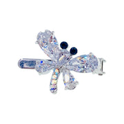 Gioconda Dragonfly Magnetic Hair Clip use Cubic Zirconia CZ Crystal Hairpin Small Barrette, Magnetic Clip - MOGHANT