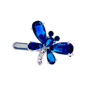 Gioconda Dragonfly Magnetic Hair Clip use Cubic Zirconia CZ Crystal Hairpin Small Barrette, Magnetic Clip - MOGHANT