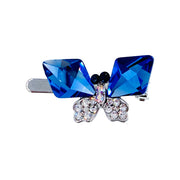 Zizina Butterfly Magnetic Hair Clip made with Swarovski & Cubic Zirconia CZ Crystals Hairpin Small Barrette, Magnetic Clip - MOGHANT