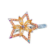 Floriana Star Magnetic Hair Clip Cubic Zirconia CZ Crystal Hairpin Small Barrette, Magnetic Clip - MOGHANT