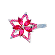 Floriana Star Magnetic Hair Clip Cubic Zirconia CZ Crystal Hairpin Small Barrette, Magnetic Clip - MOGHANT