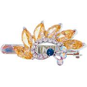 Peacock Magnetic Hair Clip use Swarovski ELM & Cubic Zirconia Crystals Hairpin Barrette, Magnetic Clip - MOGHANT