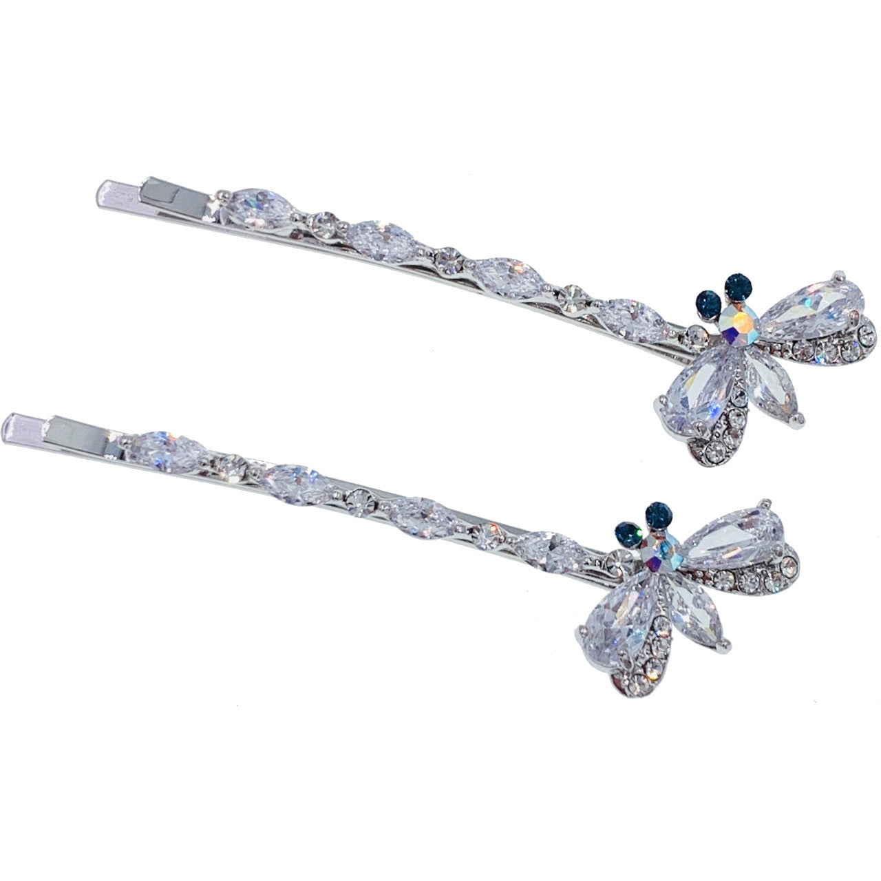 Francette Honey Bee Bobby Pin Cubic Zirconia Swarovski Elementary Crystal, Bobby Pin - MOGHANT