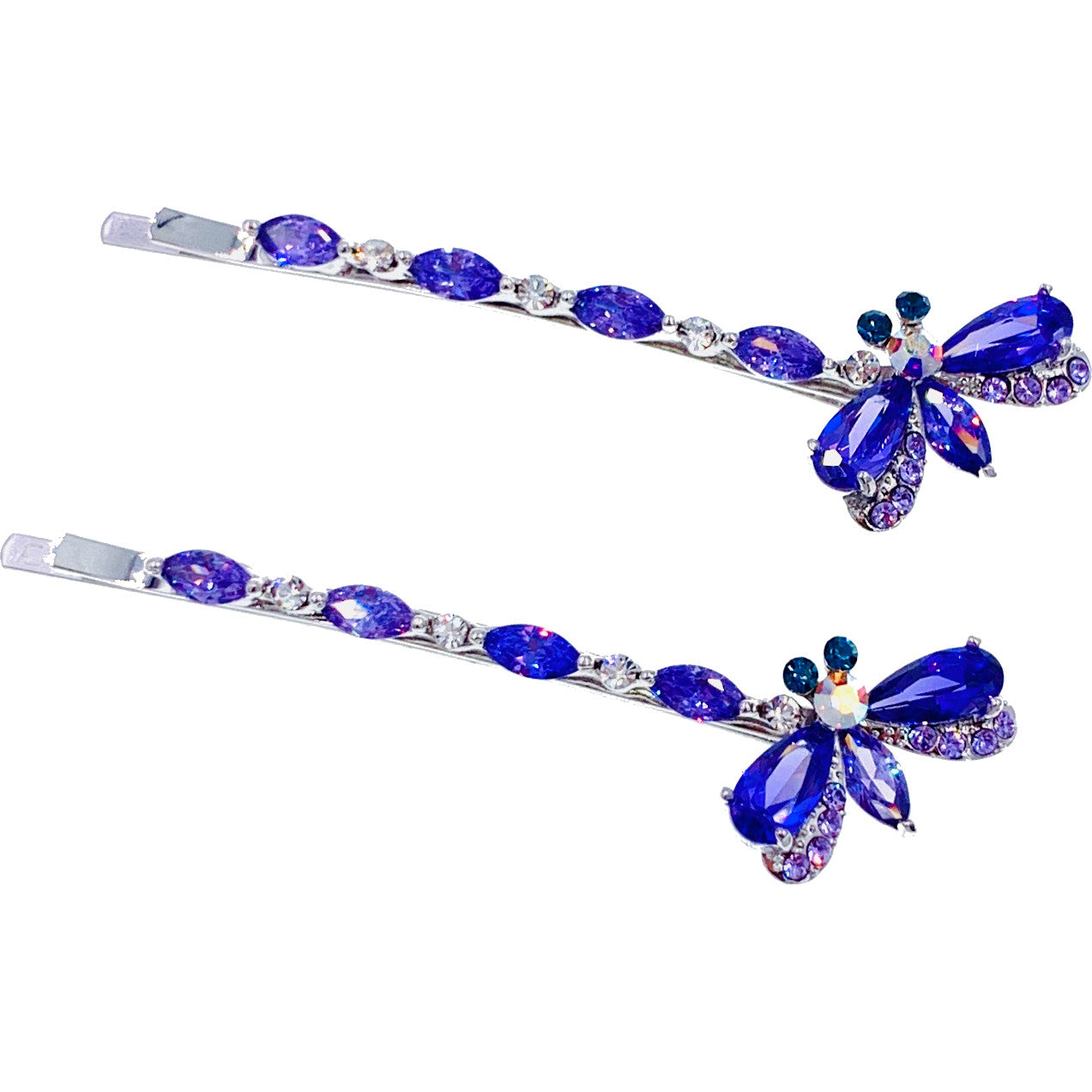 Francette Honey Bee Bobby Pin Cubic Zirconia Swarovski Elementary Crystal, Bobby Pin - MOGHANT