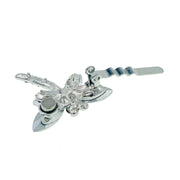 Dragonfly Magnetic Hair Clip use Rhinestone Crystal silver base, Magnetic Clip - MOGHANT