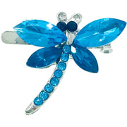 Dragonfly Magnetic Hair Clip use Rhinestone Crystal silver base, Magnetic Clip - MOGHANT