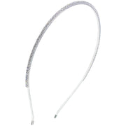 Dione Glam Simple Headband Hairband Rhinestone Crystal Gemstone Wedding Bridal Prom Dance Party, Headband - MOGHANT