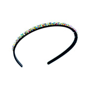Velia Handmade Acrylic Simple Rhinestone Crystals Headband Hairband Prom Party Gift, Headband - MOGHANT