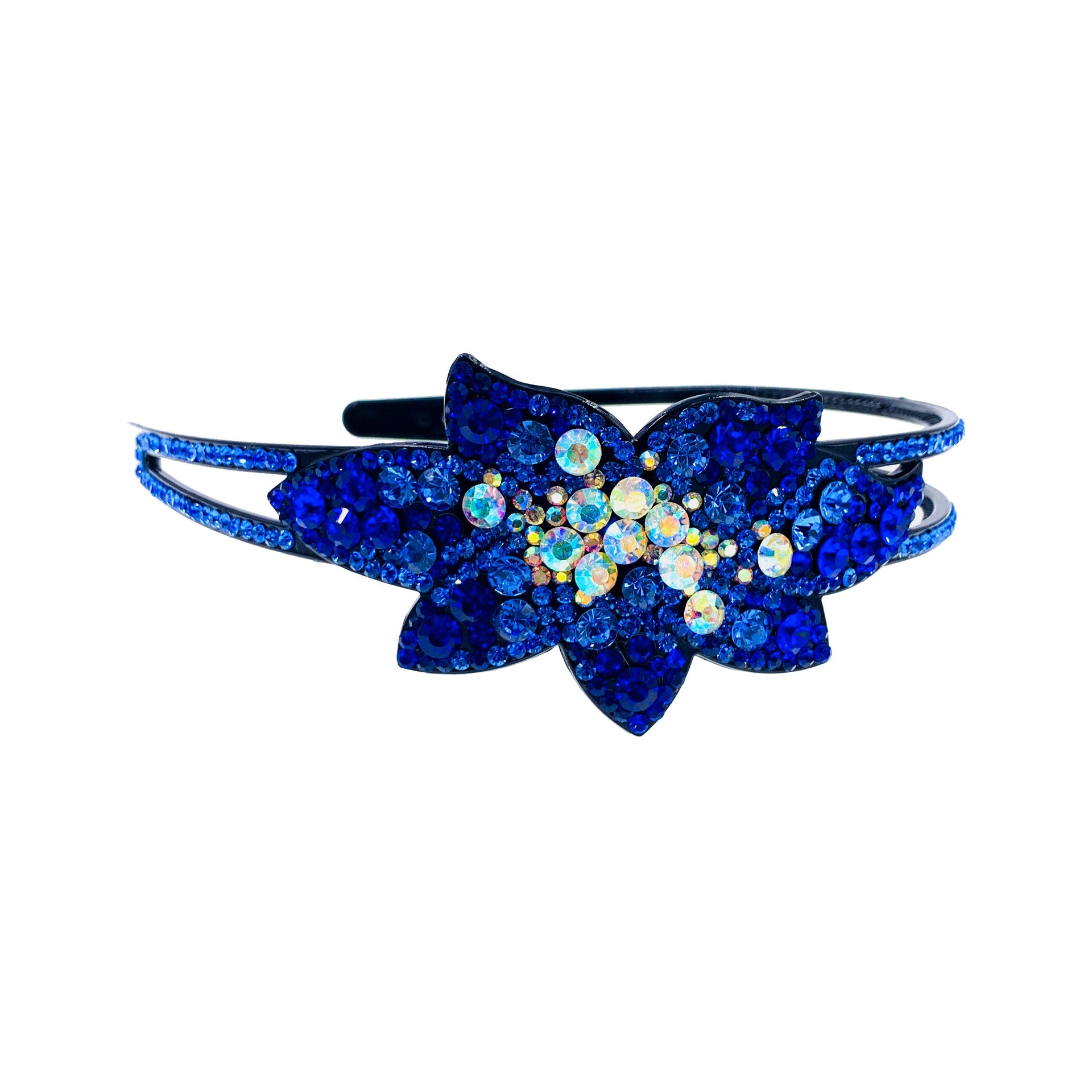Michela Bow Handmade Acrylic Rhinestone Crystals Headband Hairband Prom Party Gift, Headband - MOGHANT