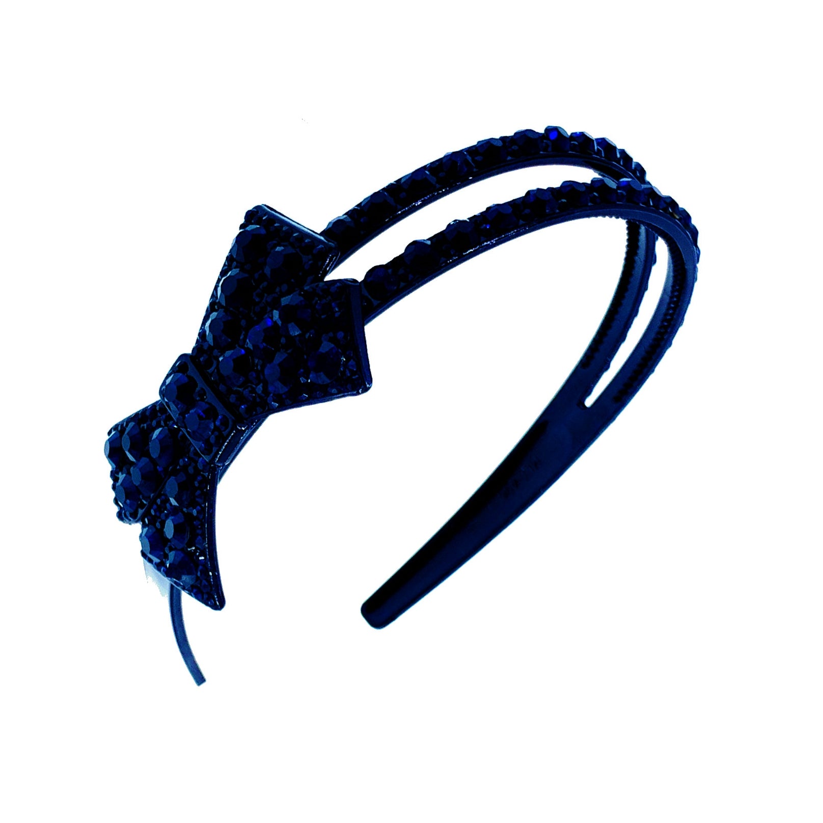 Carla Bow Handmade Acrylic Rhinestone Crystals Headband Hairband Prom Party Gift, Headband - MOGHANT