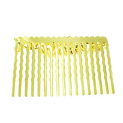 Hair Comb Rhinestone Crystal Vintage Simple Flower Gold Red, Hair Comb - MOGHANT