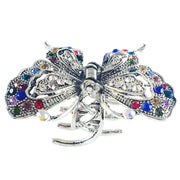 Butterfly Hair Claw Jaw Clip use Rhinestone Crystal Silver AB Multi Color, Hair Claw - MOGHANT
