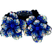 Yoko Handmade Leather Acrylic Flower Hair Claw JAW  use Swarovski Elemental Crystal Nave Blue Pink Green, Hair Claw - MOGHANT