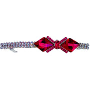 Kaba Glam BOW Barrette Cubic Zirconia CZ Crystal Swarovski Elementary Crystal, Barrette - MOGHANT