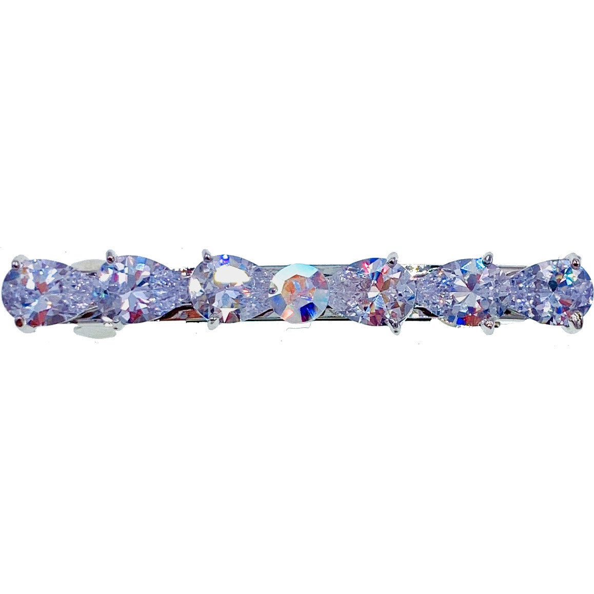 Clara Glam BOW Barrette Cubic Zirconia CZ Crystal Swarovski Elementary Crystal, Barrette - MOGHANT