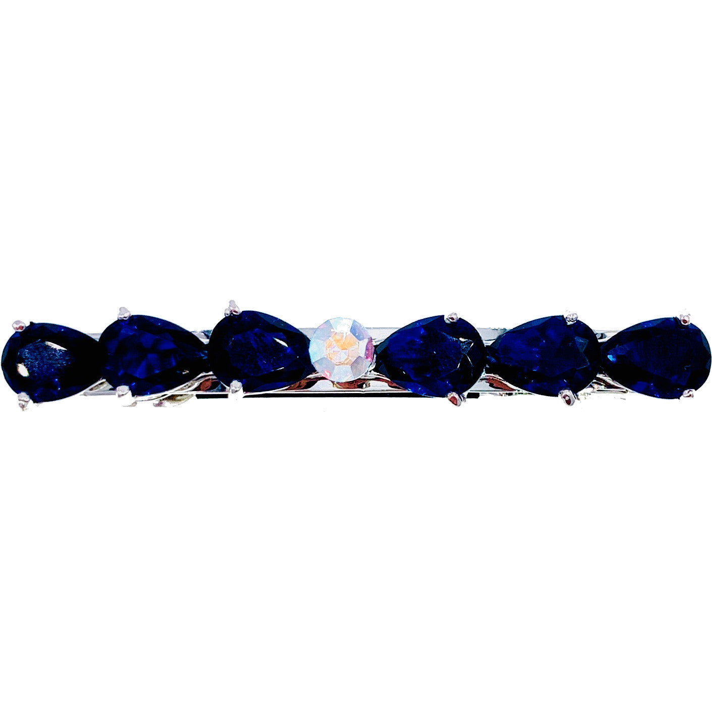 Clara Glam BOW Barrette Cubic Zirconia CZ Crystal Swarovski Elementary Crystal, Barrette - MOGHANT