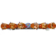 Clara Glam BOW Barrette Cubic Zirconia CZ Crystal Swarovski Elementary Crystal, Barrette - MOGHANT