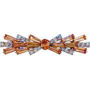 Romola Glam BOW Barrette Cubic Zirconia CZ Crystal Swarovski Elementary Crystal, Barrette - MOGHANT