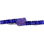 Cinzia Glam Simple Barrette Cubic Zirconia CZ Crystal Swarovski Elementary Crystal, Barrette - MOGHANT