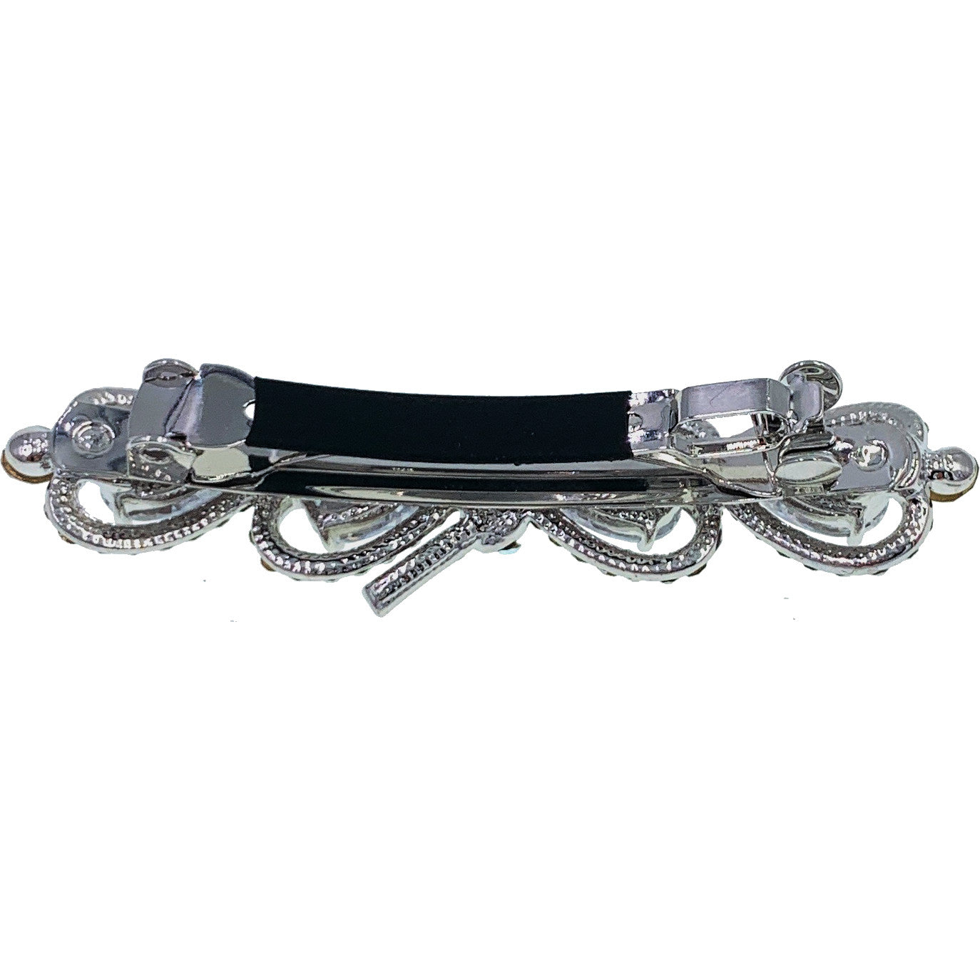 Osada Glam BOW Barrette Cubic Zirconia CZ Crystal Swarovski Elementary Crystal, Barrette - MOGHANT