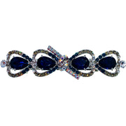 Osada Glam BOW Barrette Cubic Zirconia CZ Crystal Swarovski Elementary Crystal, Barrette - MOGHANT