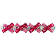 Andreina Glam Bow Simple Barrette Cubic Zirconia CZ Crystal Swarovski Elementary Crystal, Barrette - MOGHANT