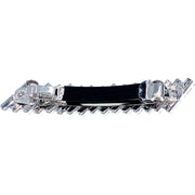 Mahaut GlamSimple Barrette use Swarovski and Cubic Zirconia Crystal Silver Clear Wedding Bridal Prom Gift, Barrette - MOGHANT