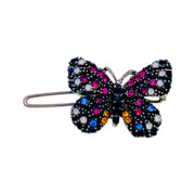 Fairy Handmade Small Butterfly Hair Clip use Swarovski Elementary Crystal Pink Blue Gold Brown Yellow Green Purple Black White, Hair Clip - MOGHANT