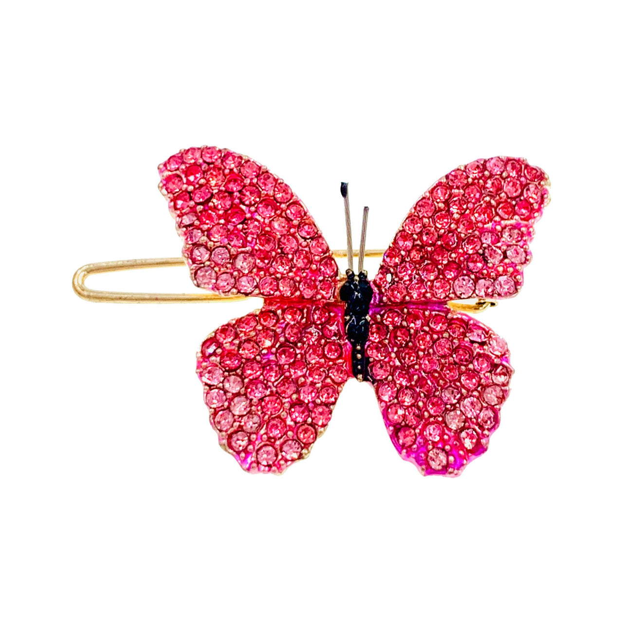 Lucinda Butterfly Hair Clip use Swarovski Elementary Crystal, Hair Clip - MOGHANT