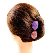 Dale Mushroom Rhinestone Crystal Flower Hair Stick Hairpin Wedding Bridal Prom Party Updo Twist, Hair Stick - MOGHANT