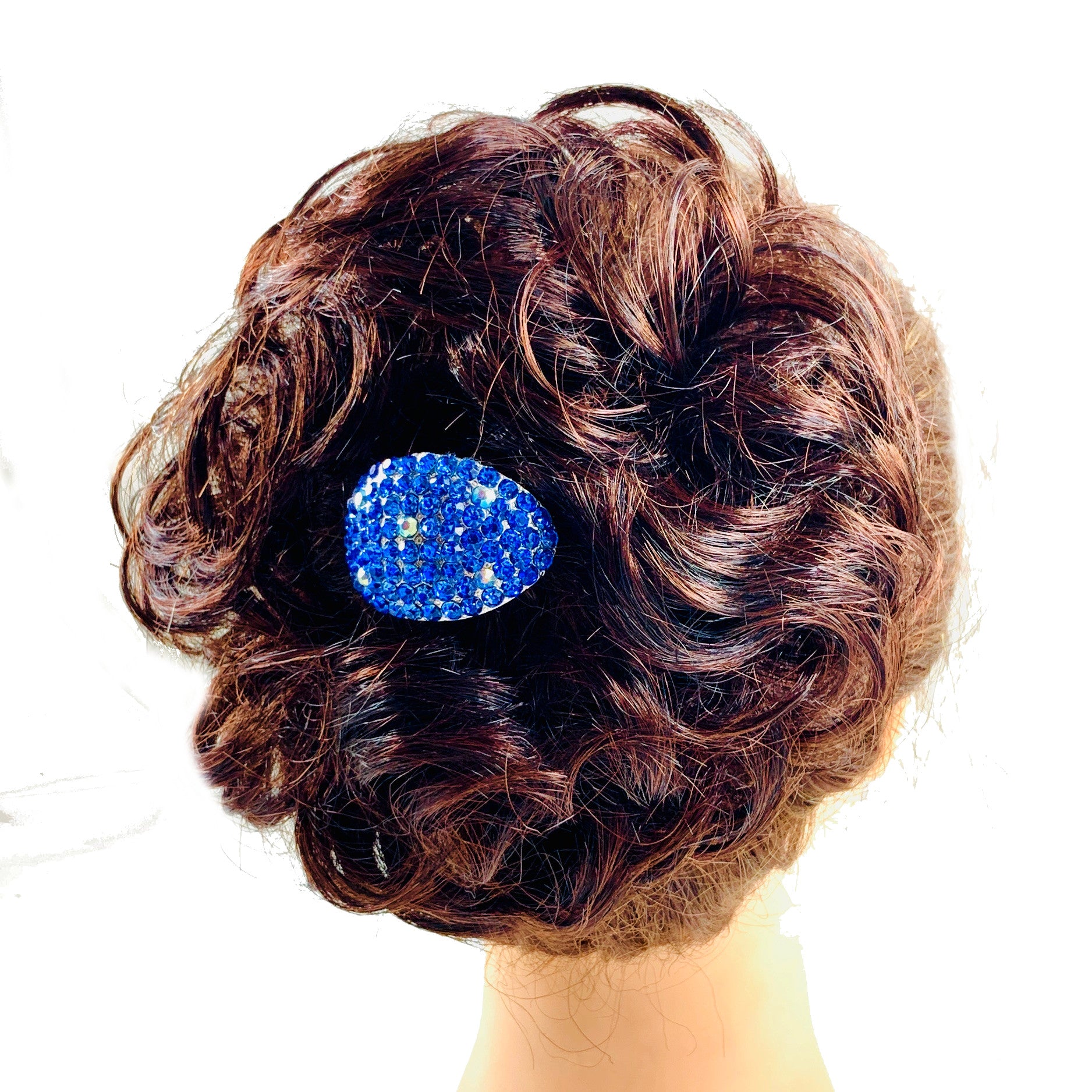 Dale Mushroom Rhinestone Crystal Flower Hair Stick Hairpin Wedding Bridal Prom Party Updo Twist, Hair Stick - MOGHANT