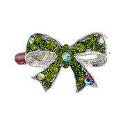 Bianca Bow Magnetic Hair Clip Rhinestone  Crystal Hairpin Barrette, Magnetic Clip - MOGHANT