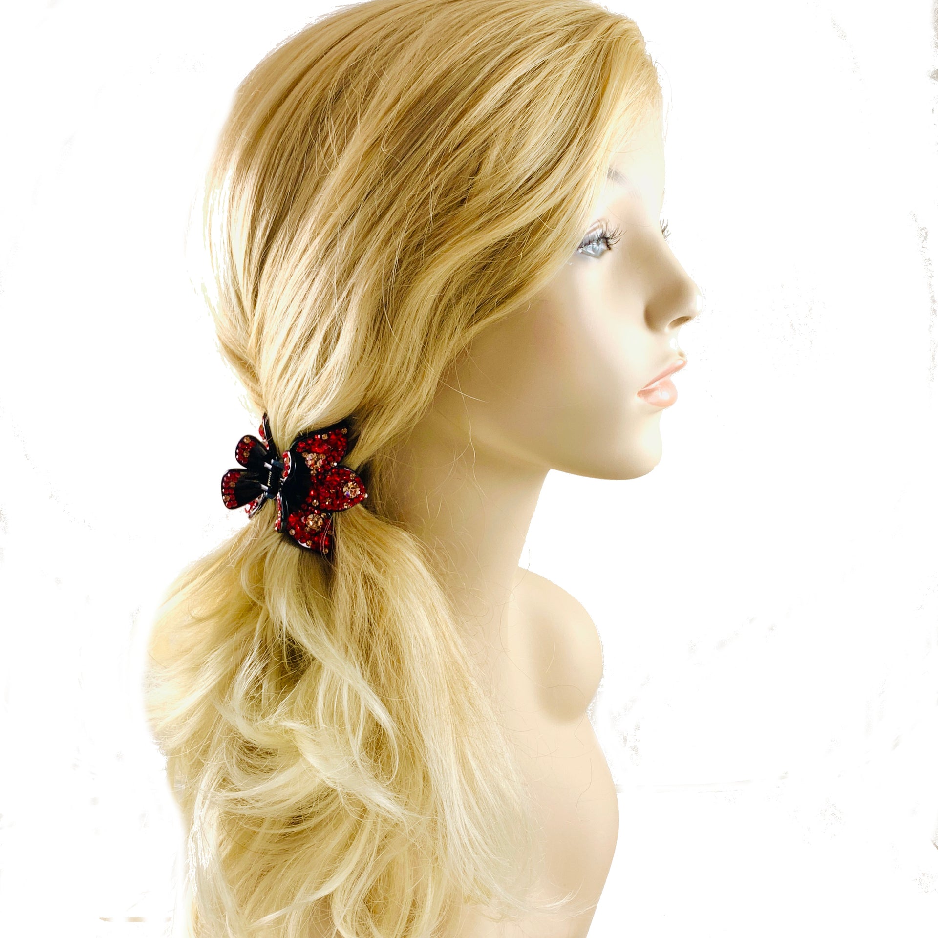 Gisèle Handmade  Acrylic Hair Claw JAW Clip Rhinestone Crystal Hairpin, Hair Claw - MOGHANT