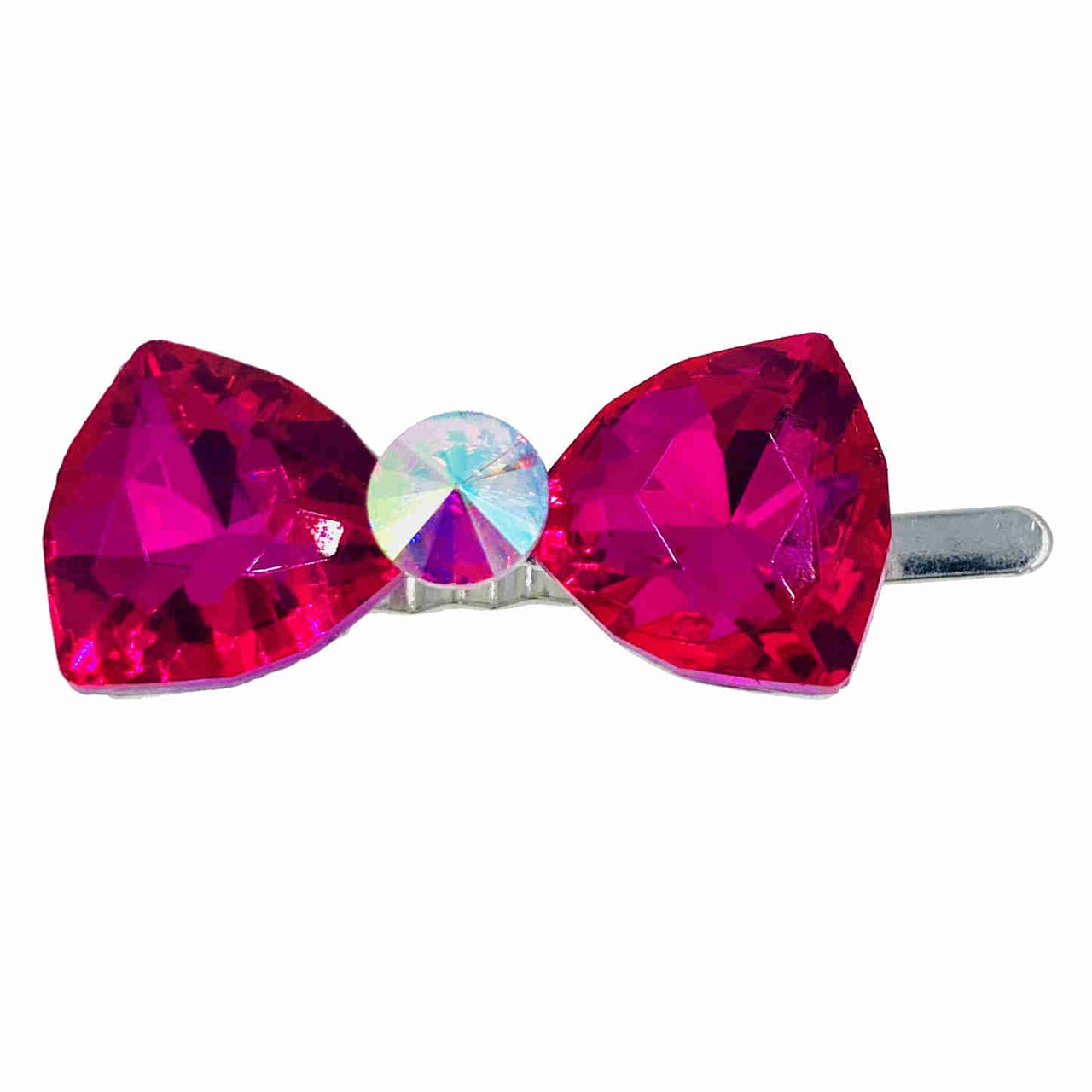 Gale Bow Crystal Magnetic Barrette Hair Clip Rectangle K3