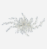 Alphonsine Handmade Wedding Hair Clip Flower with Austrian Crystals, Wedding Hair Comb - MOGHANT