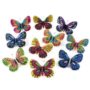 Fairy Butterfly Brooch Swarovski Crystal gold base multi colors Fuchsia Magenta Brown Blue, Brooch - MOGHANT