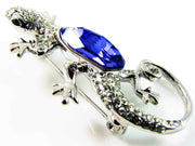 Brooch Pin use Swarovski Crystal Gecko Silver base Purple Prom Dress, Brooch - MOGHANT
