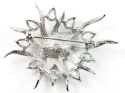 Brooch Pin use Swarovski Crystal Wedding Bridal Flower Star Silver base Purple, Brooch - MOGHANT