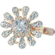 Little Sun Magnetic Hair Clip use Rhinestone Crystal gold base Clear AB, Magnetic Clip - MOGHANT