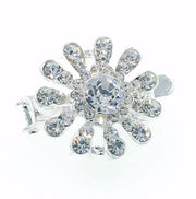 Little Sun Magnetic Hair Clip use Rhinestone Crystal silver base Clear AB, Magnetic Clip - MOGHANT