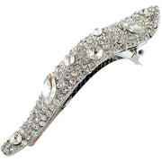 MAXIMAS VICTORIAN HANDMADE RHINESTONE CRYSTAL EMBELLISHED HAIR CLIP CLAMP ALLIGATOR PELICAN BEAK HAIRPIN, Hair Clip - MOGHANT