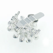 Little Sun Magnetic Hair Clip use Rhinestone Crystal silver base Clear AB, Magnetic Clip - MOGHANT
