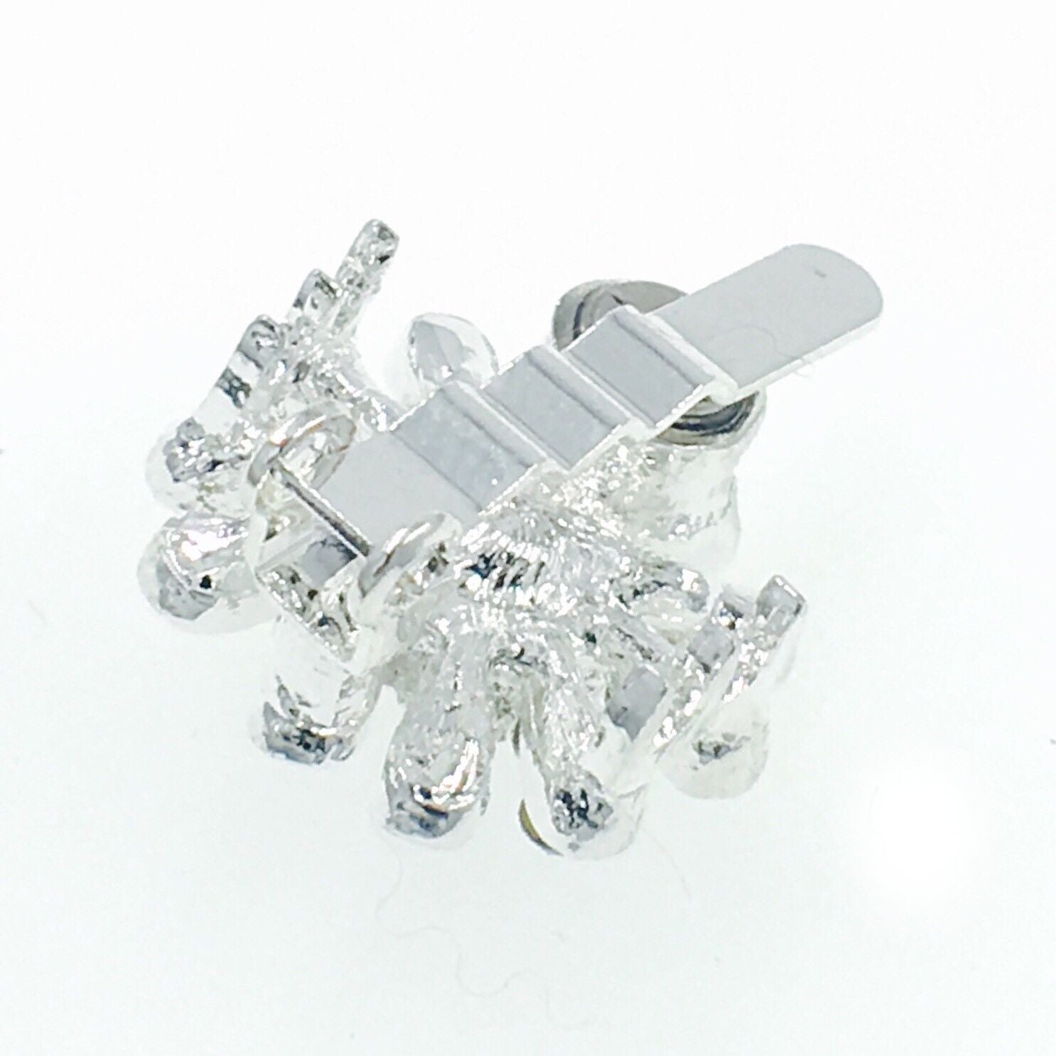 Little Sun Magnetic Hair Clip use Rhinestone Crystal silver base Clear AB, Magnetic Clip - MOGHANT