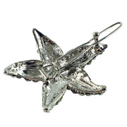 Starfish Hair Clip Sea Star use Swarovski Crystal silver base Clear, Hair Clip - MOGHANT