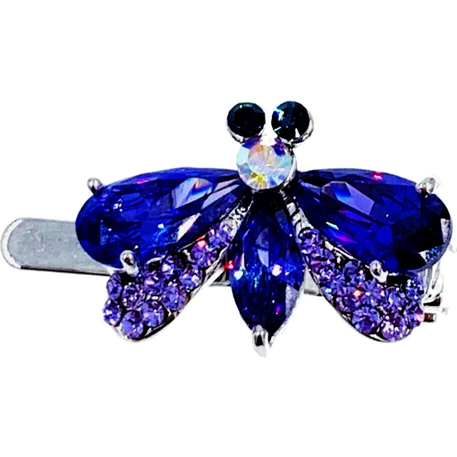 Honey Bee Magnetic Hair Clip use Cubic Zirconia CZ Crystal Hairpin Small Barrette, Magnetic Clip - MOGHANT
